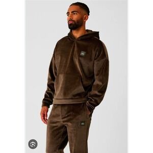 ALO YOGA BALLER UNISEX OVERSIZED ATHELEISURE VELOUR  SKATER Y2K RELAXED